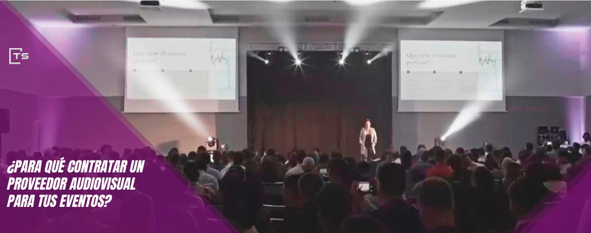 evento corporativo realizado por un proveedor audiovisual